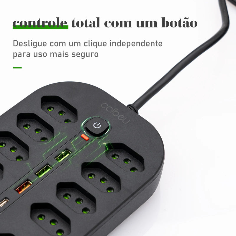 extensão tomada，filtro de linha，tomada usb，tomada，extensao de tomada，regua tomadas de energiacoibeu，regua de tomadas eletrica