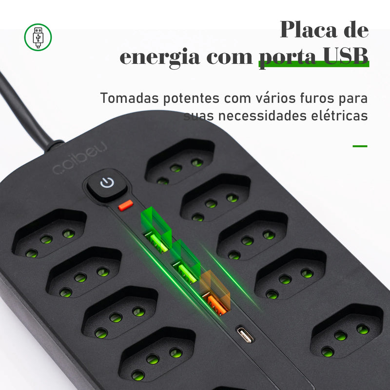 extensão tomada，filtro de linha，tomada usb，tomada，extensao de tomada，regua tomadas de energiacoibeu，regua de tomadas eletrica